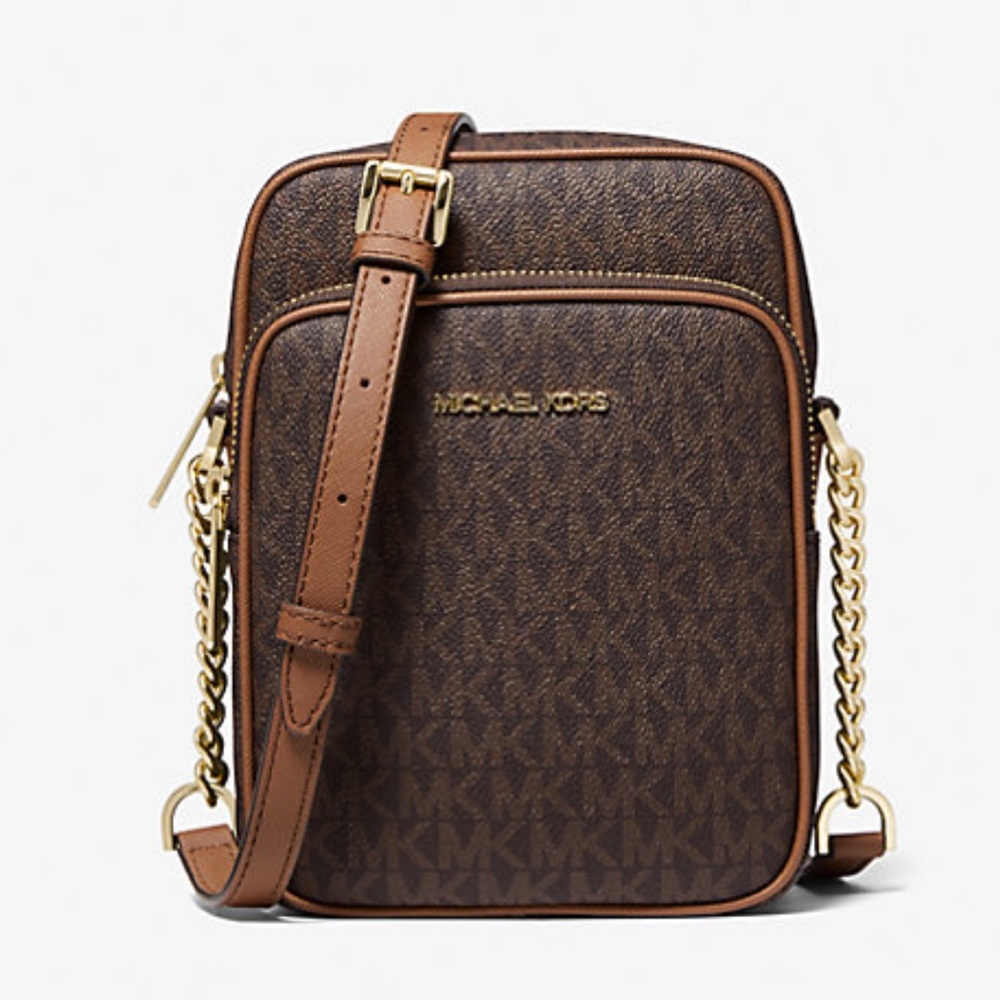 MICHAEL KORS Jet Set Travel Medium NS Logo Crossbody Flight Bag Messenger
Brown - Picture 5 of 16